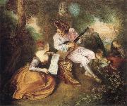 Jean-Antoine Watteau Scale of Love Spain oil painting artist
